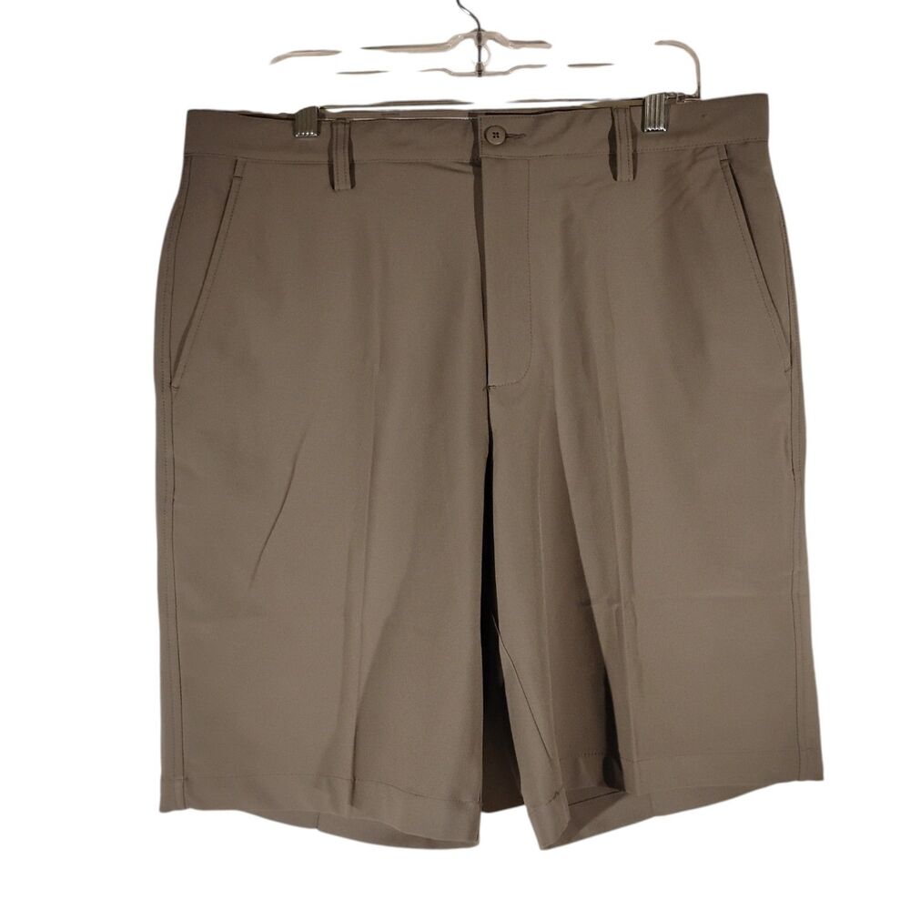 FootJoy FJ shorts mens 36 gray performance stretch golf flat front bermuda